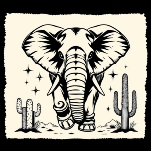 Western Elephant Tattoo