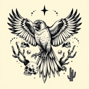 Western Falcon Tattoo