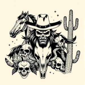 Western Fenrir Tattoo