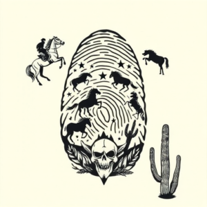 Western Fingerprint Tattoo