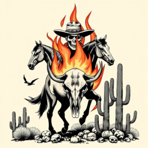 Western Fire Tattoo