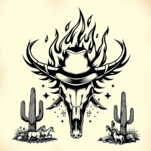 Western Flame Tattoo