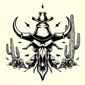 Western Gambling Tattoo