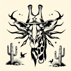 Western Giraffe Tattoo