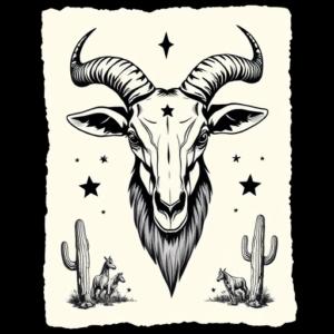 Western Goat Tattoo