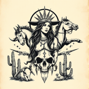 Western Goddess Tattoo