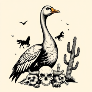 Western Goose Tattoo