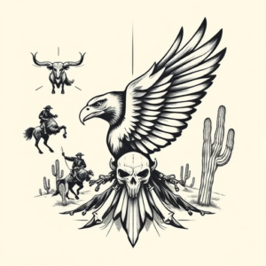 Western Hawk Tattoo