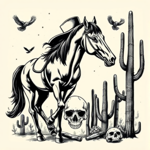 Western Horror Tattoo