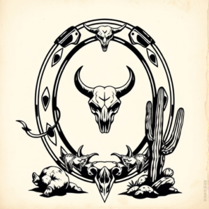 Western Horseshoe Tattoo