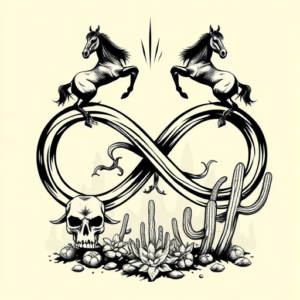 Western Infinity Tattoo