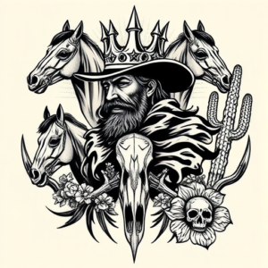 Western King Tattoo