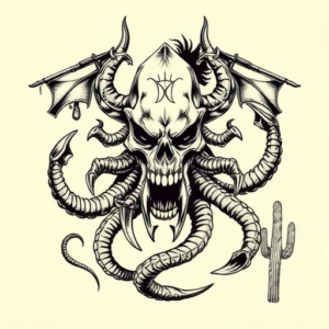 Western Kraken Tattoo