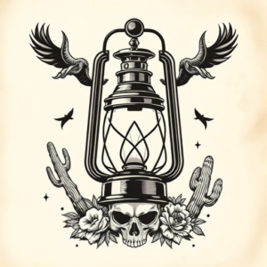 Western Lantern Tattoo