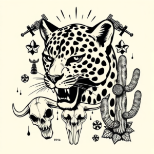 Western Leopard Tattoo