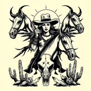 Western Mary Tattoo