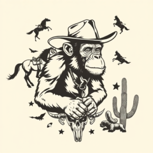 Western Monkey Tattoo
