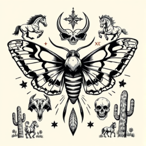 Western Moth Tattoo
