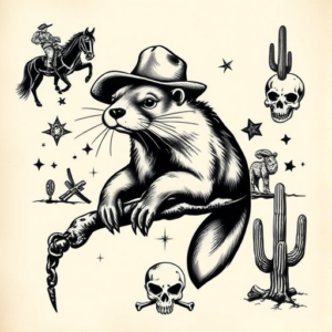 Western Otter Tattoo