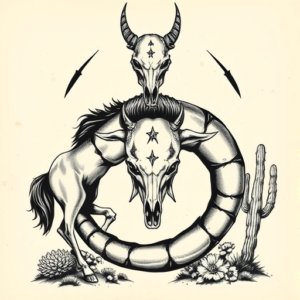 Western Ouroboros Tattoo