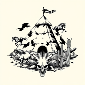 Western Pyramid Tattoo