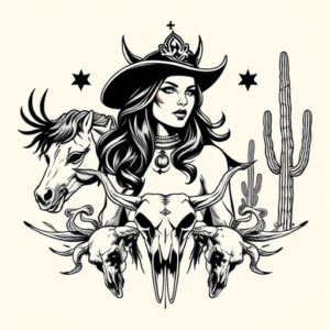 Western Queen Tattoo