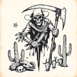 Western Reaper Tattoo