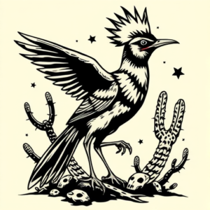 Western Roadrunner Tattoo