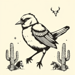 Western Robin Tattoo