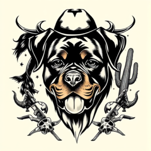 Western Rottweiler Tattoo
