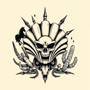 Western Seashell Tattoo