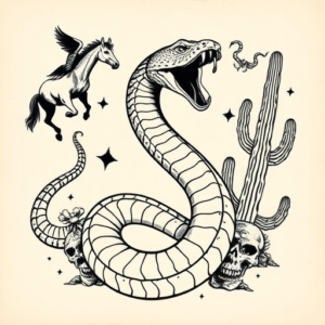 Western Serpent Tattoo