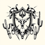 Western Shield Tattoo