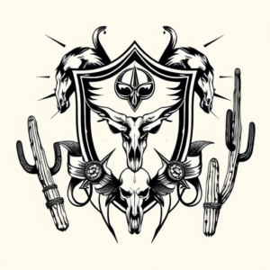 Western Shield Tattoo