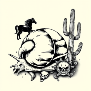 Western Snail Tattoo