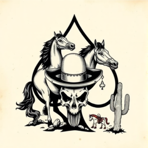 Western Spade Tattoo