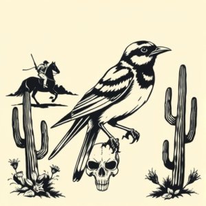 Western Sparrow Tattoo