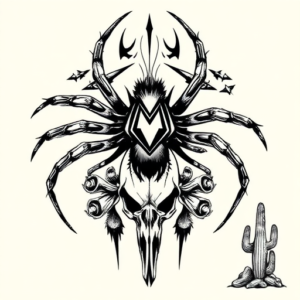 Western Spider Tattoo