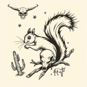 Western Squirrel Tattoo