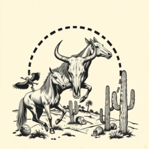 Western Stamp Tattoo