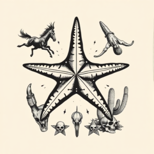 Western Starfish Tattoo