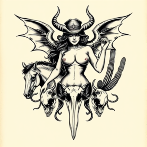 Western Succubus Tattoo