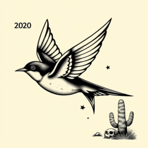 Western Swallow Tattoo