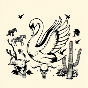 Western Swan Tattoo