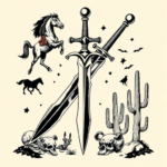 Western Sword Tattoo