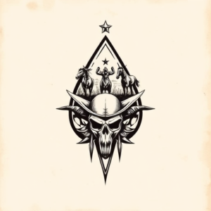 Western Teardrop Tattoo