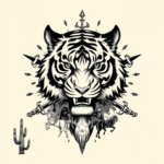 Western Tiger Tattoo