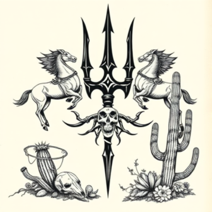 Western Trident Tattoo