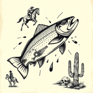 Western Trout Tattoo