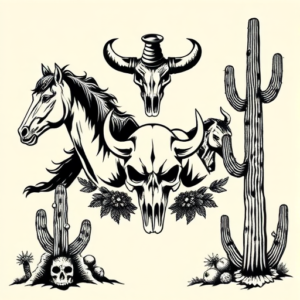 Western Unalome Tattoo